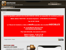 Tablet Screenshot of ekinoxe.fr